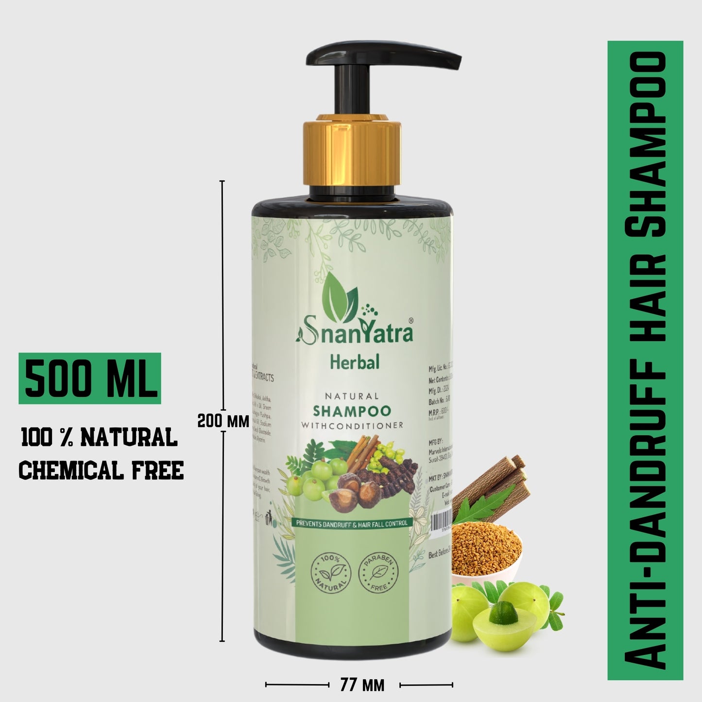 Natural Anti Dandruff Shampoo
