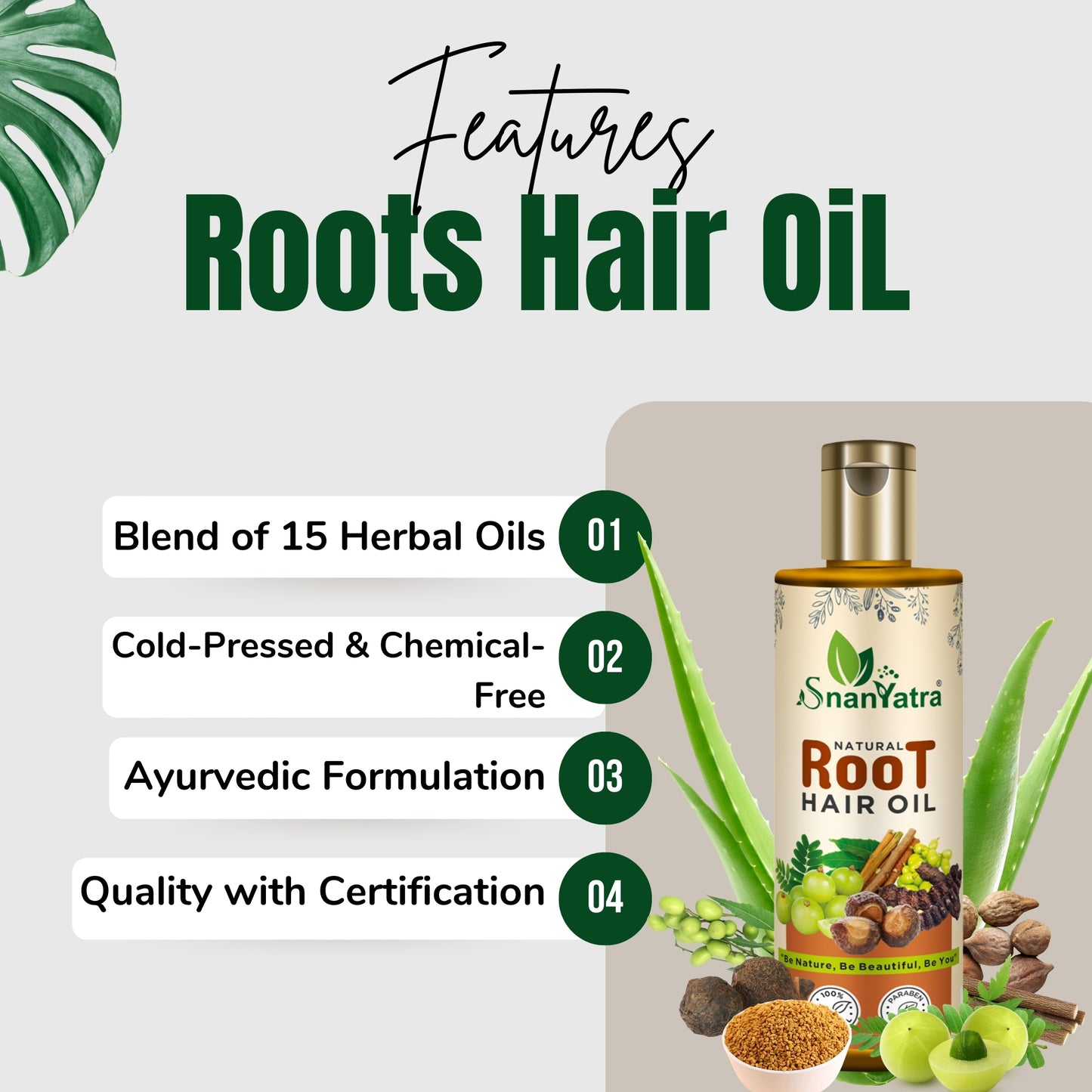 Features Of Root Hair Oil