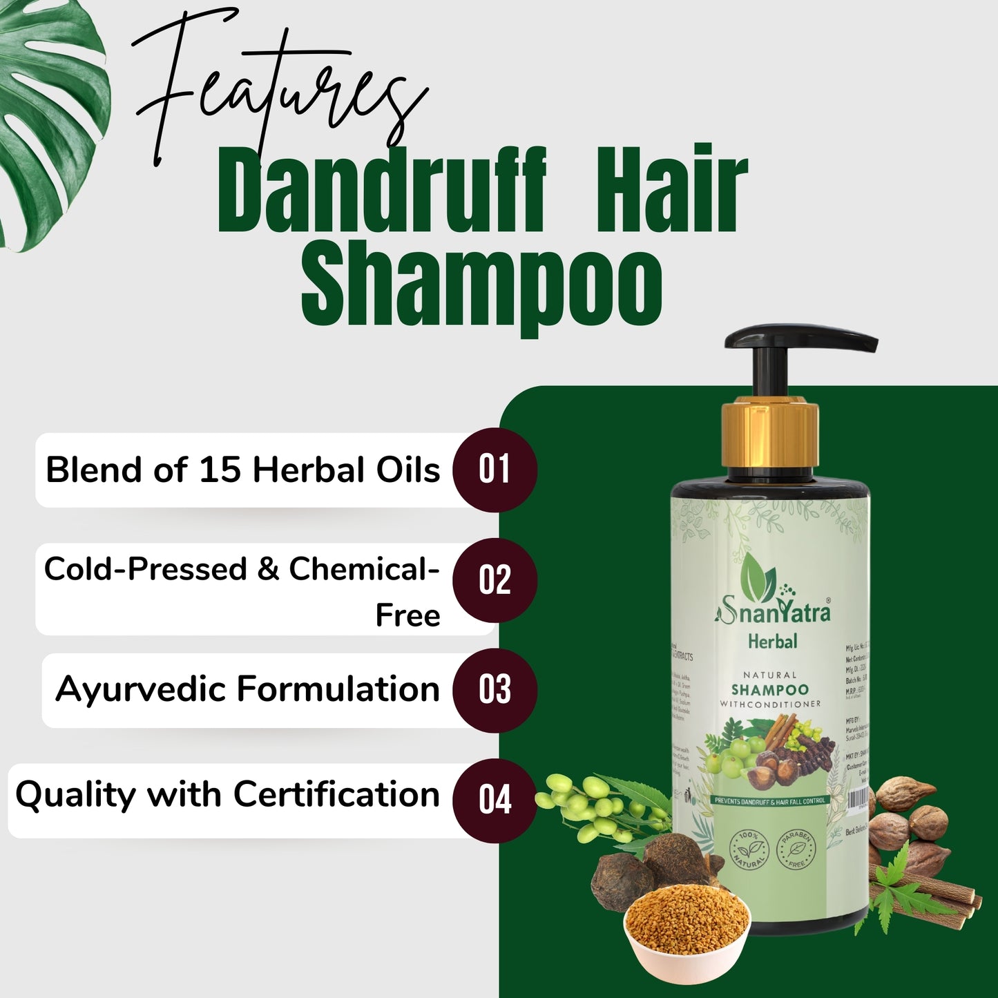 Natural Anti Dandruff Shampoo