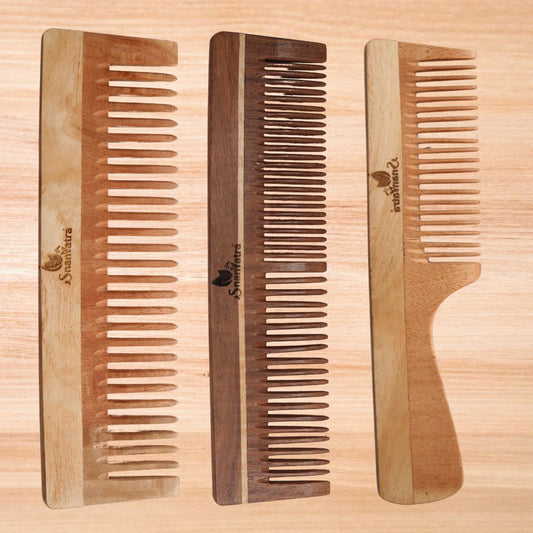 Neem  Wood Comb Combo