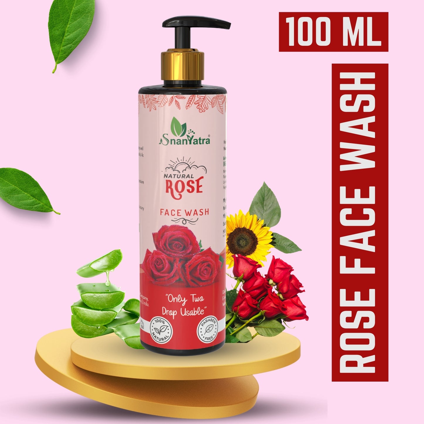 Rose Face Wash 100Ml