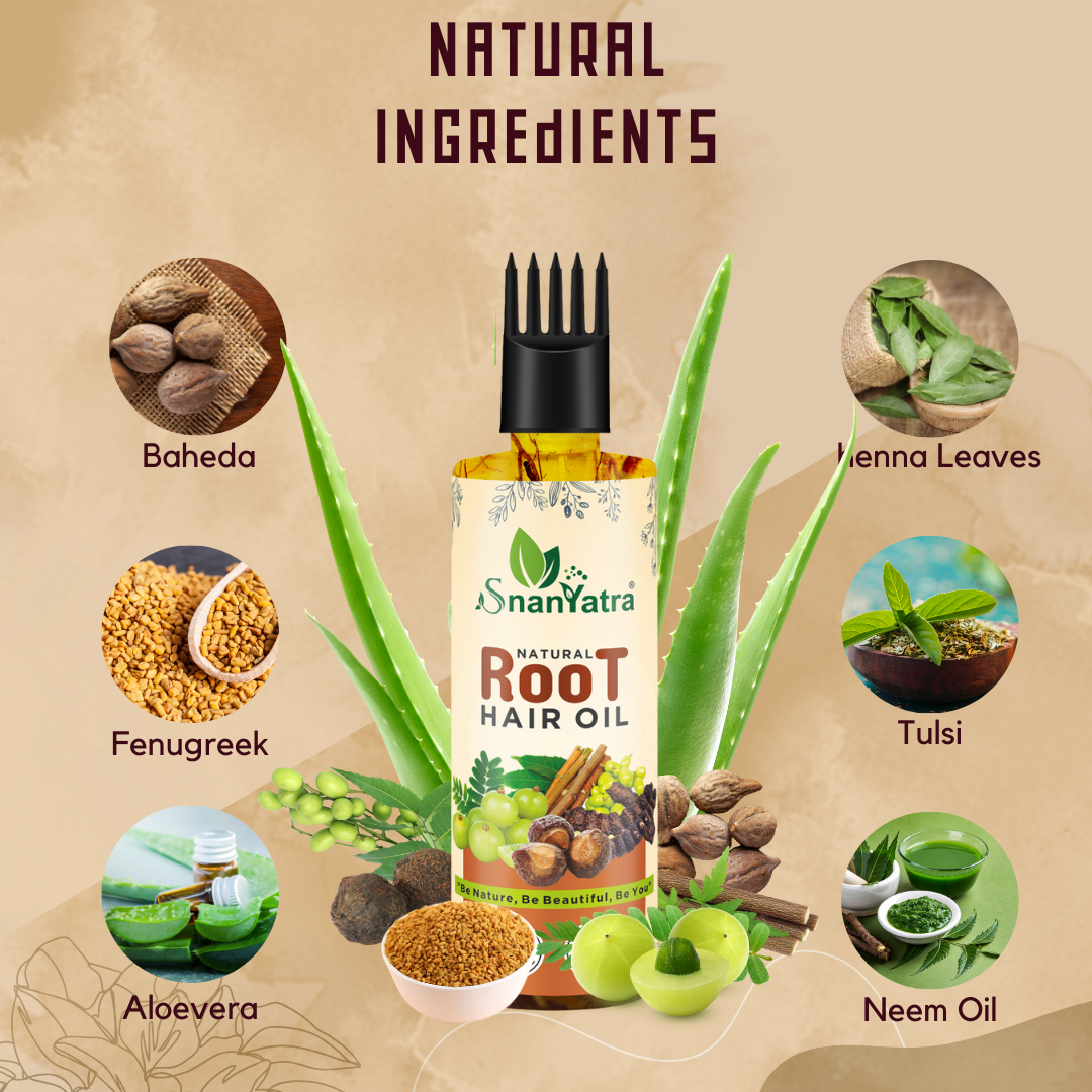 Natural Ingredients Root Hair Oil
