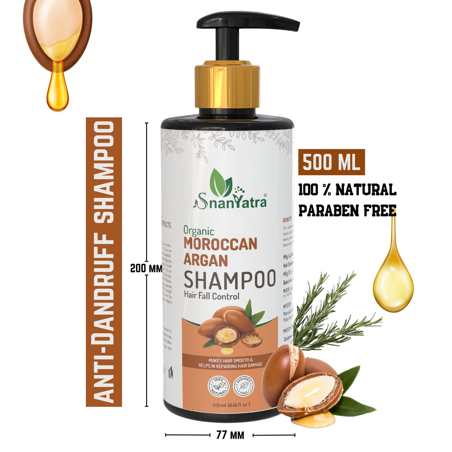 Moroccan Argan oil Shampoo 500 ml