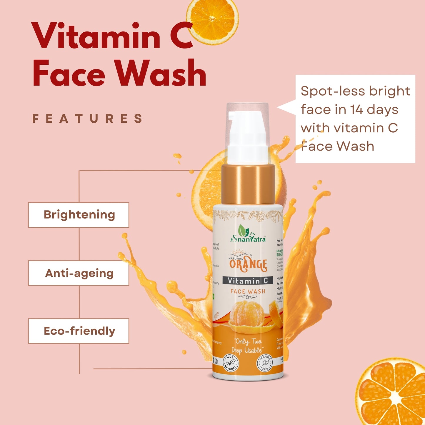 Vitamin C Face Wash Features