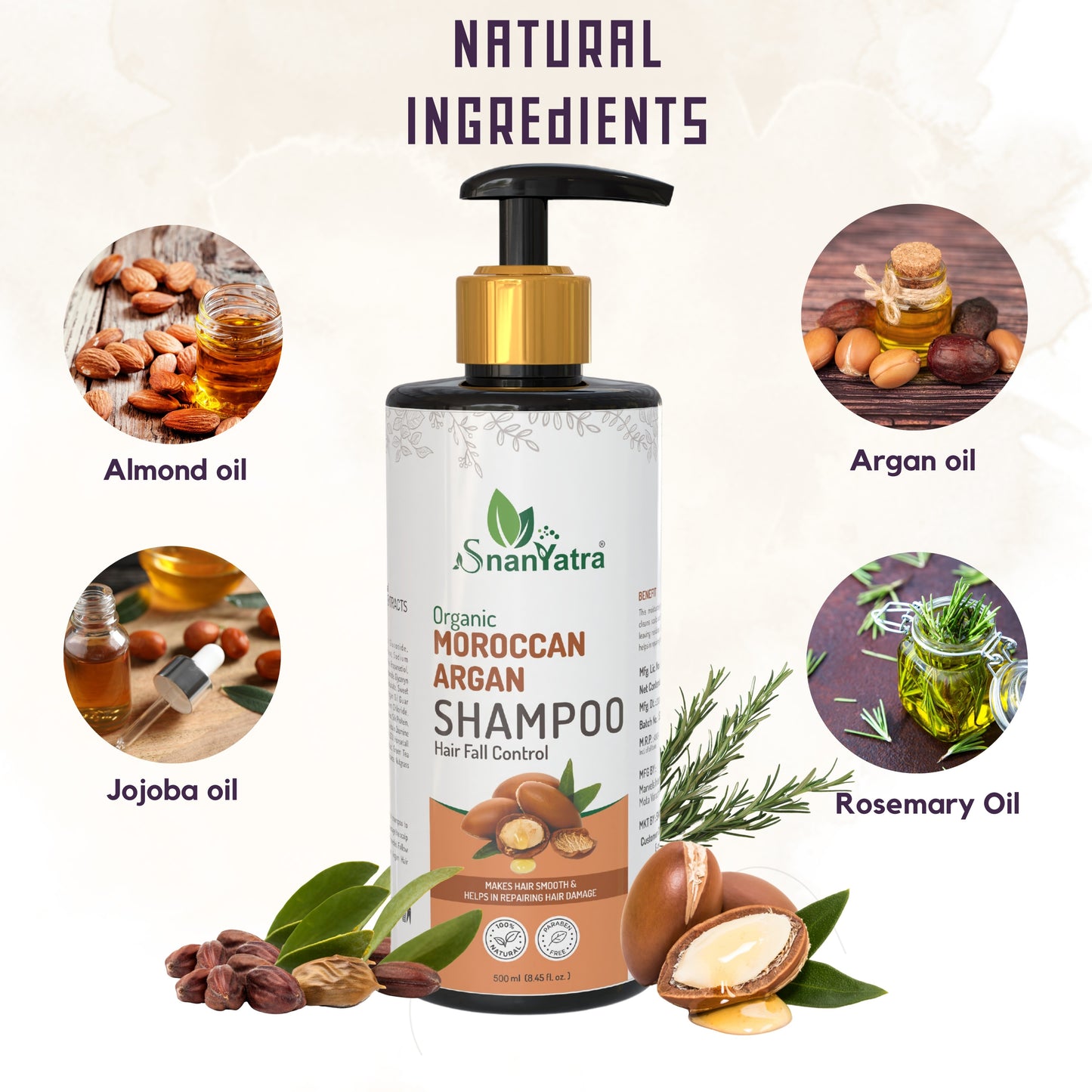 Argan oil Shampoo Ingredients