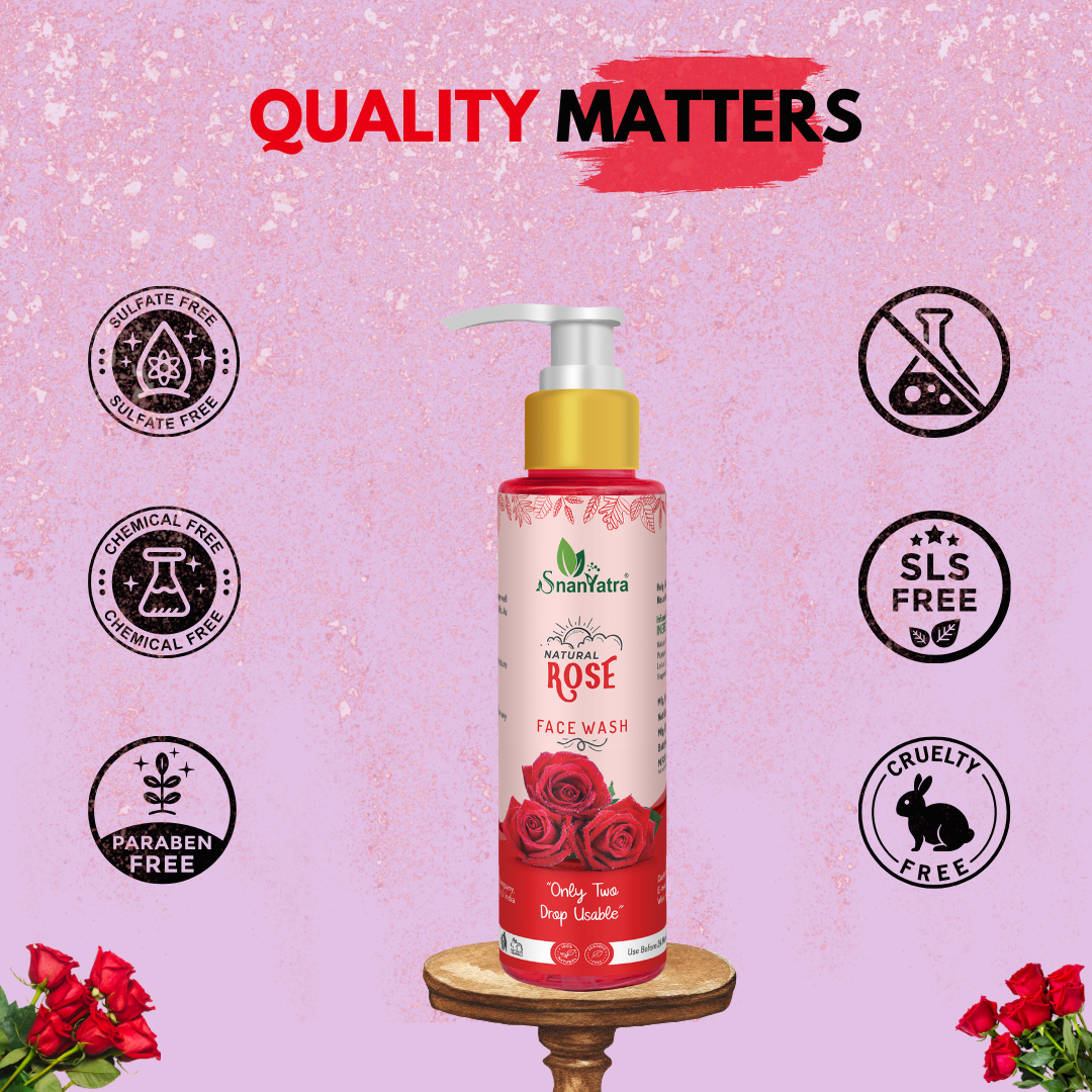 Quality Matter Rose Face Wash 