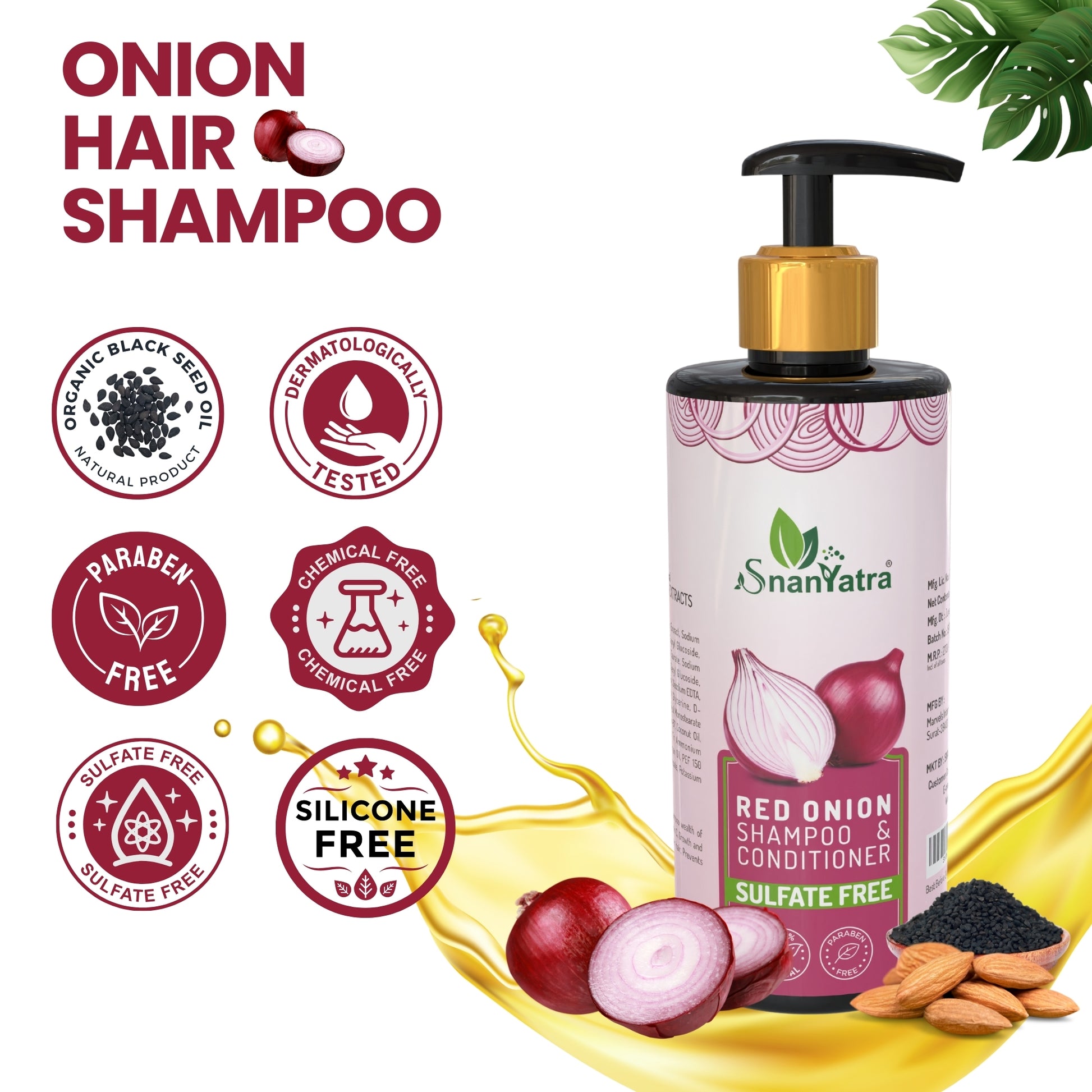 Red Onion Shampoo Features