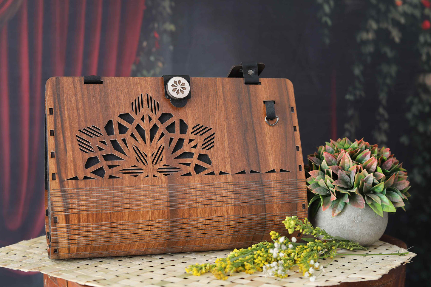 French Wooden Clutch