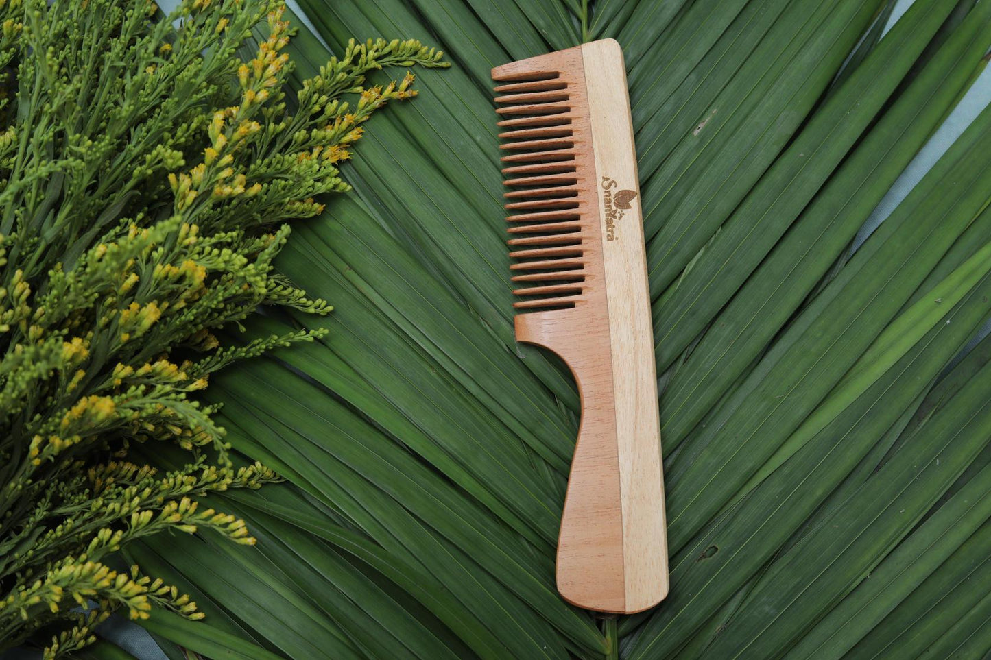 Fine Tooth Kacchi Neem Styling Comb