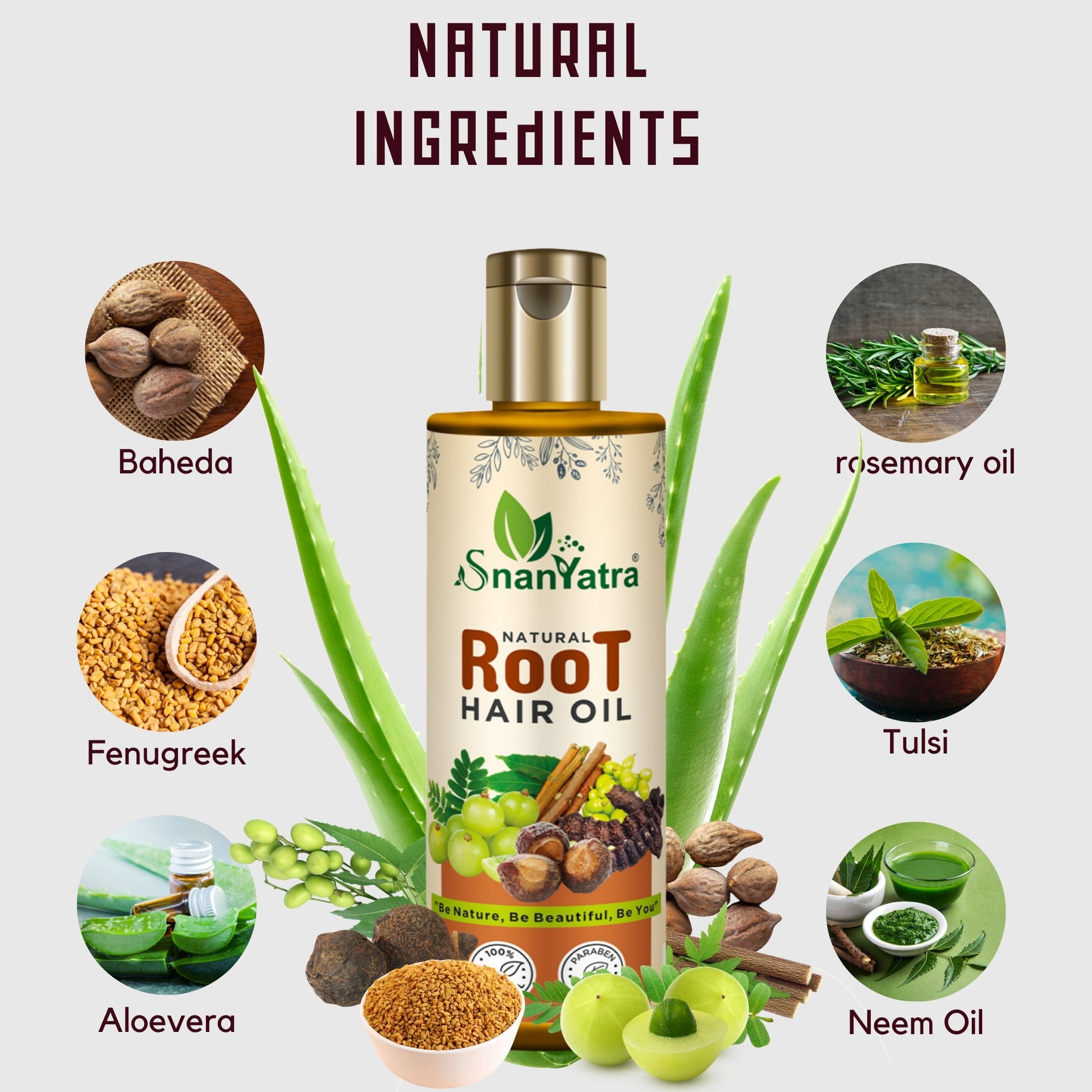 Natural Ingredients Root Hair Oil